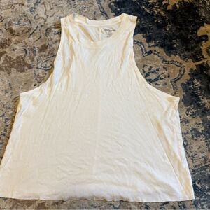 ALL ACCESS Womens White Sleeveless Crew Neck Active Wear Tank Top Medium